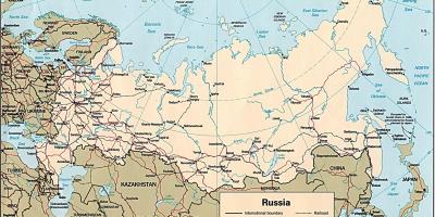 Rusko mapa - mapa Ruska (Východní Evropa - Evropa)