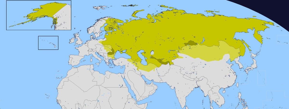 mapa ruské říše