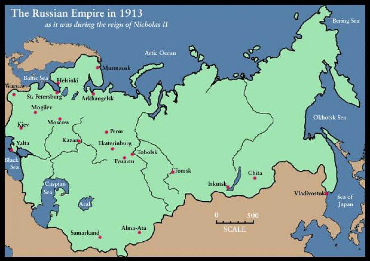 Mapa Ruska 1900 | Mapa