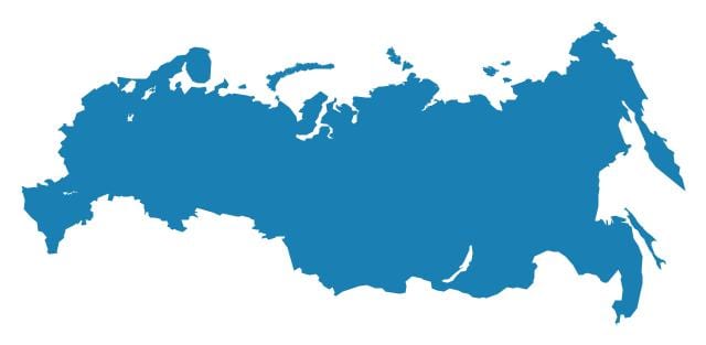 mapa Ruska vektor