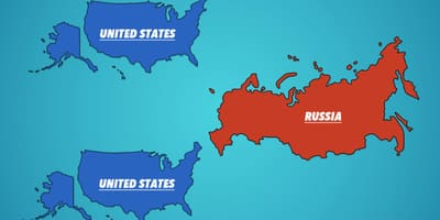 Rusko amerika mapa