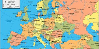 Rusko mapa evropy