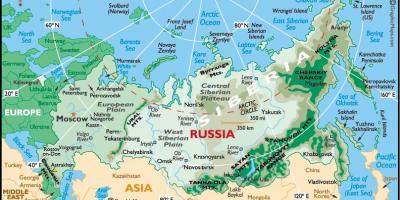Mapa Ruska cestovní