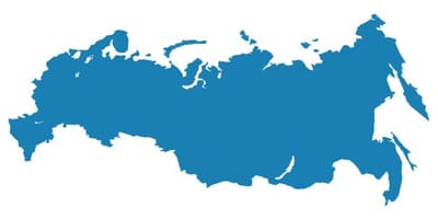 Mapa Ruska vektor