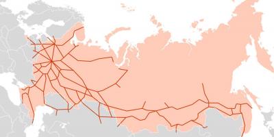 Mapa Ruska transporty