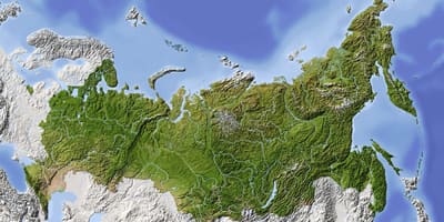 Satelitní mapa Rusko