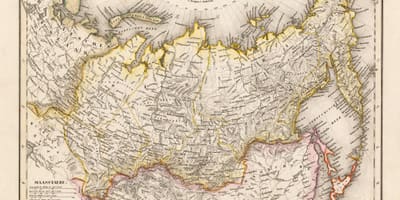 Stará mapa Ruska